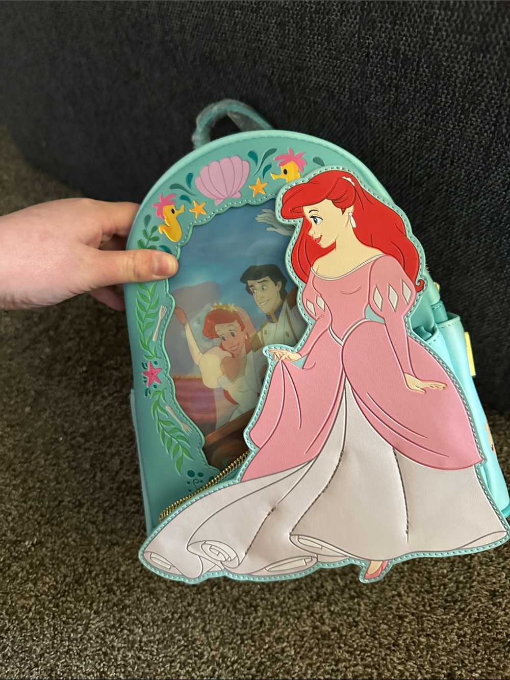 Disney Loungefly Backpack - Princess Lenticular Series - The Little Mermaid - Picture 5 of 6